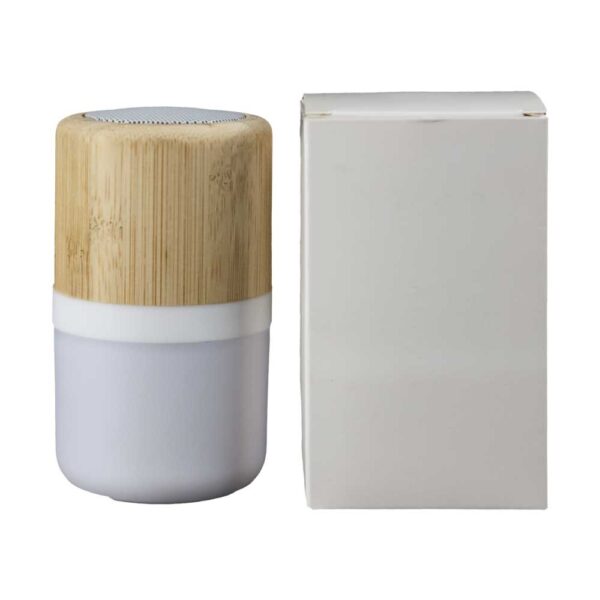 Equitix 5.0 Bluetooth speaker with lamp in bamboo (3)