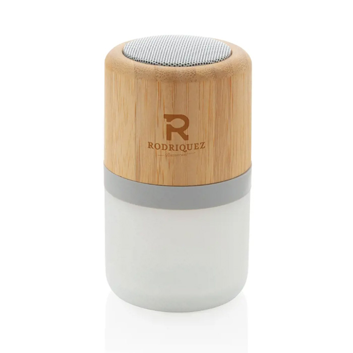 Equitix 5.0 Bluetooth speaker with lamp in bamboo (8)
