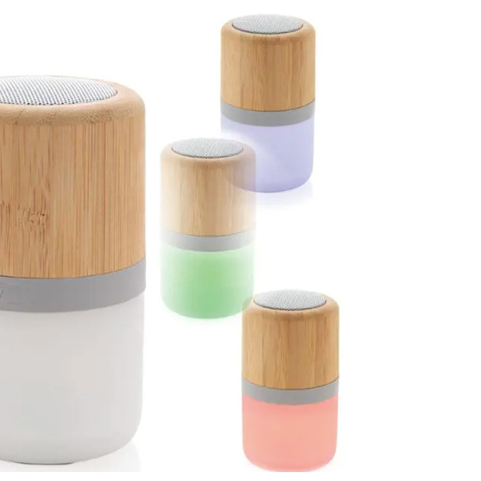 Equitix 5.0 Bluetooth speaker with lamp in bamboo (9)