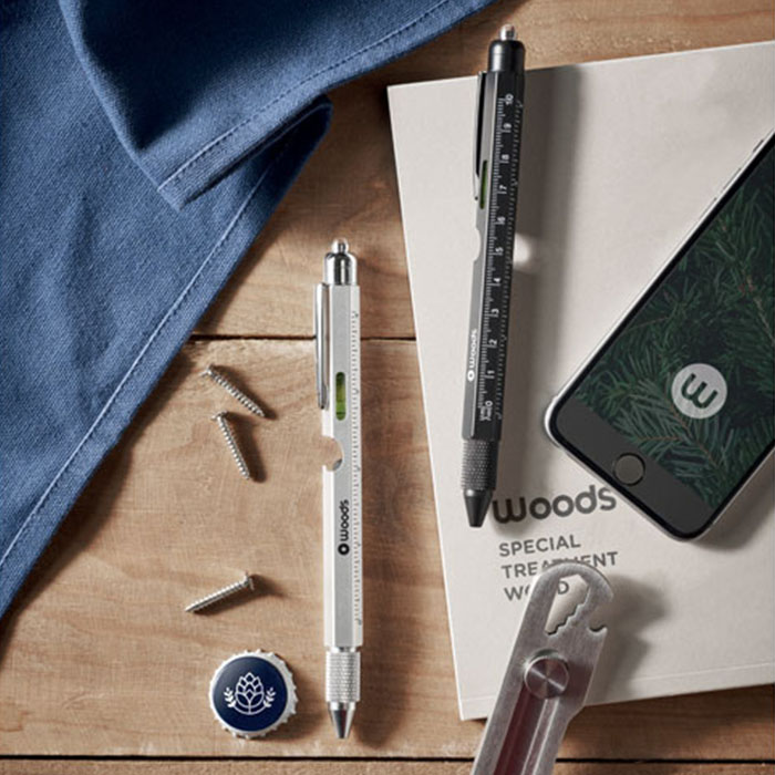 Indigo Spirit level pen with ruler (7)