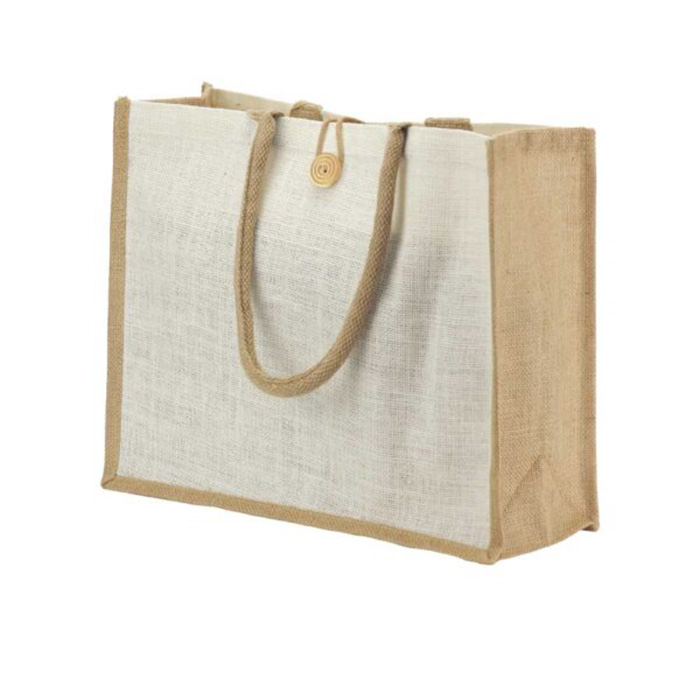 Lyrical Shopping bag jute with Button (2)