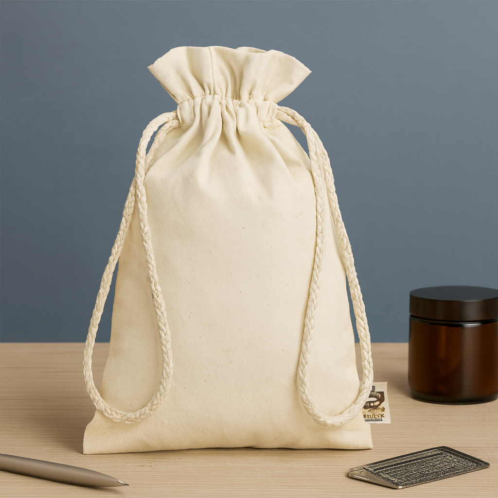 Odyssey Small Small organic cotton gift bag.