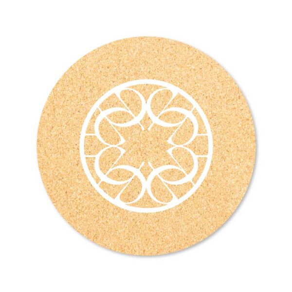 Synergi Mousepad round in cork material (1)