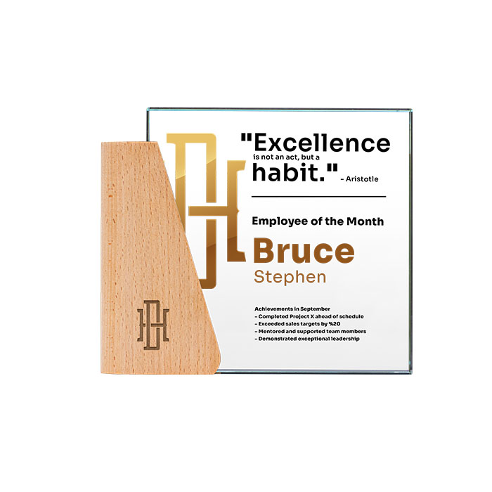 Timber Crystal and Wood Award Trophy (2)