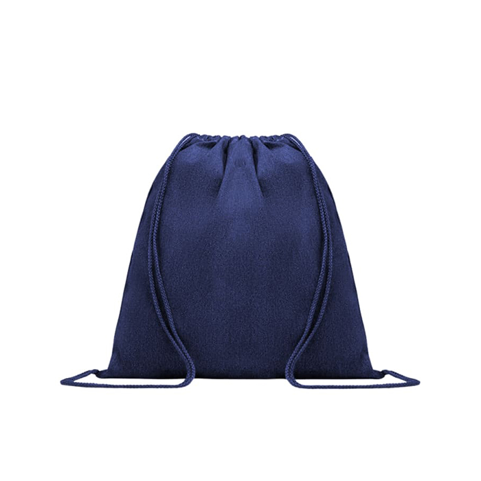 Elowyn Denim drawstring bag.