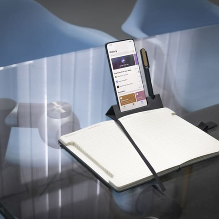 Glitzel A5 Notebook with Phone Stand and Pen Holder (2)