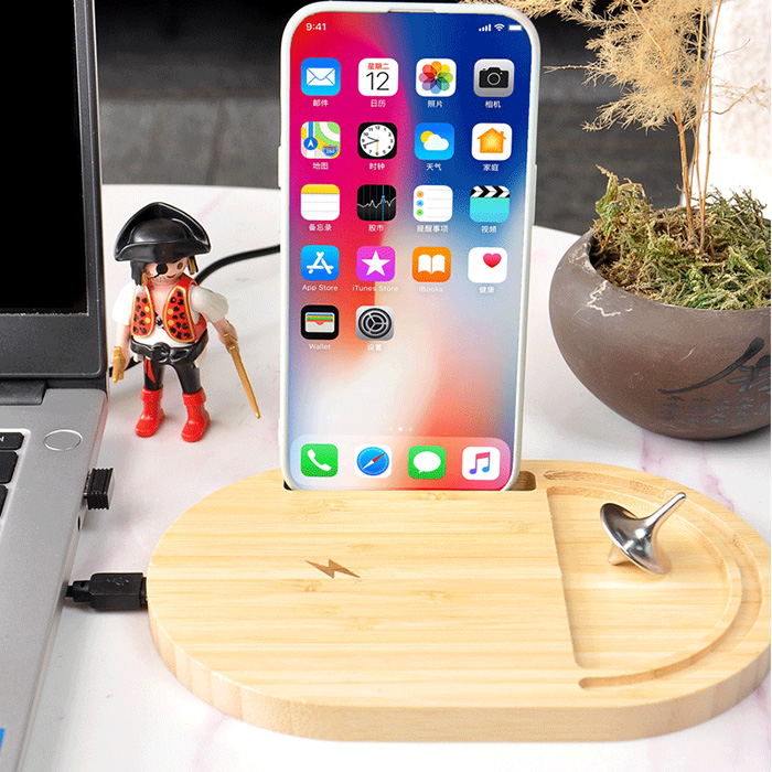 Jeffrey Bamboo anti-stress spinner + wireless charger (4)