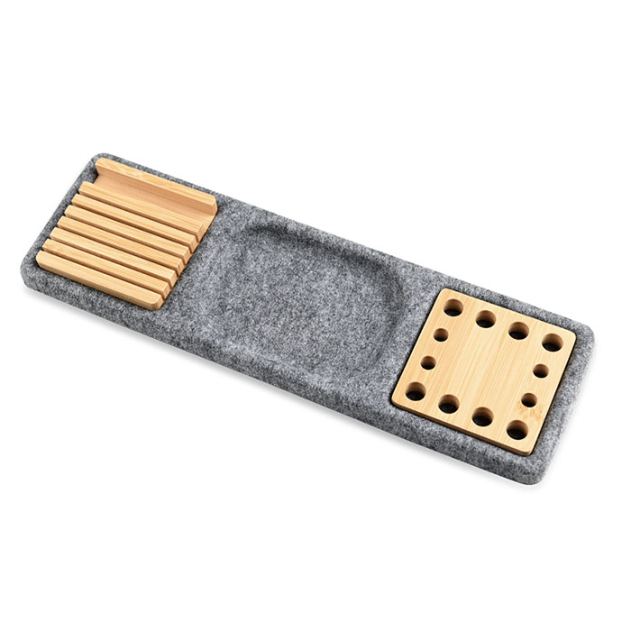 Ripple RPET pen, phone and tray organizer in one (1)