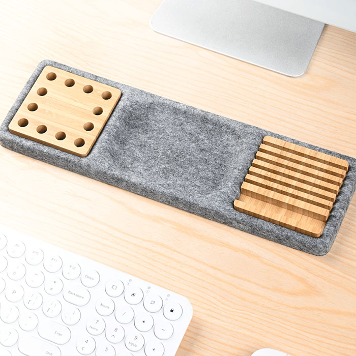 Ripple RPET pen, phone and tray organizer in one (2)