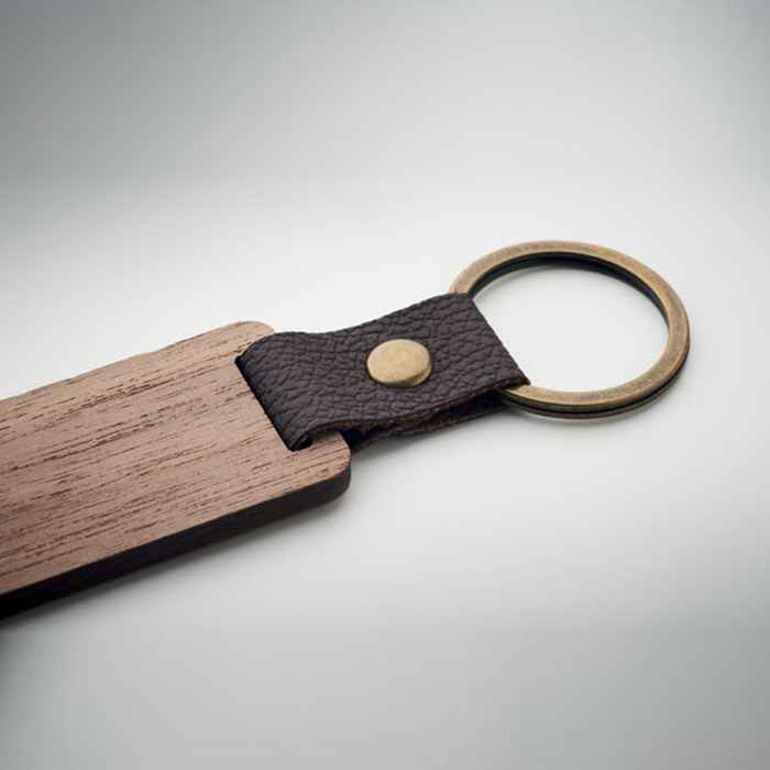 Thyndra Key ring in walnut and PU (4)