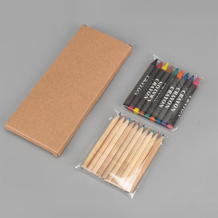 Cooper Colour pencils and crayons sets. (7)