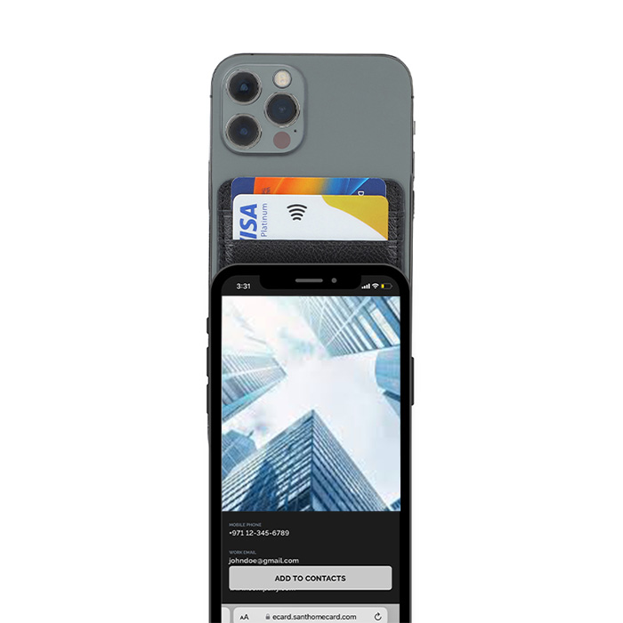 Henley Mag cardholder & inbuilt NFC digital business card (6)