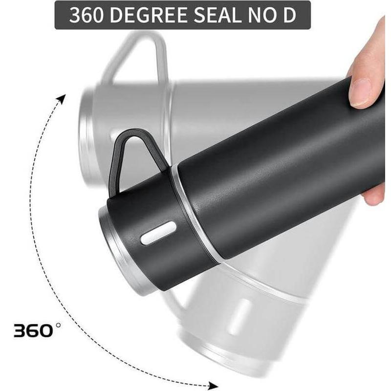 Kelly 500 ML double-walled vacuum flask and two 140 ML single- (4)