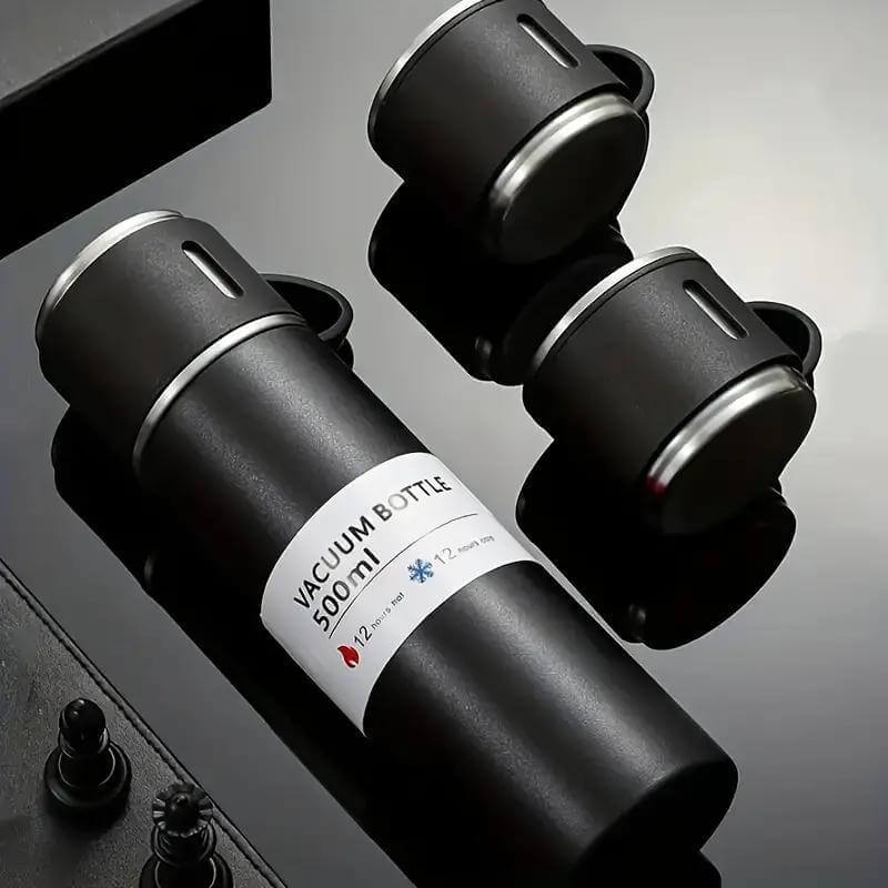 Kelly 500 ML double-walled vacuum flask and two 140 ML single- (6)