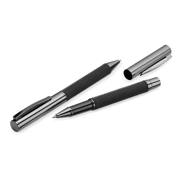 Taylor Set of 2 premium mesh metal pens. (4)