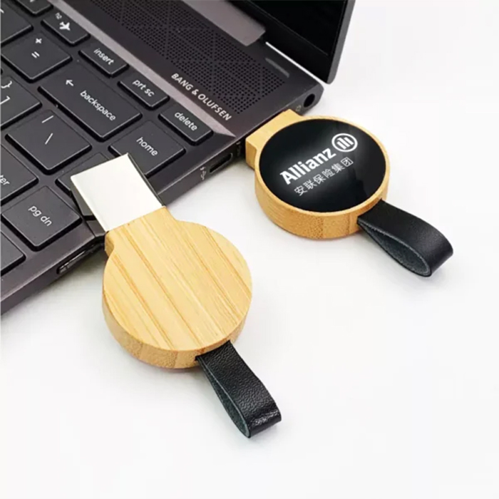 Graham 64GB round bamboo led with strap V. 3.0 USB. (2)
