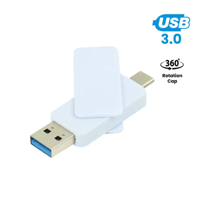 Polo 64GB V. 3.0 Type C OTG white swivel USB. (3)