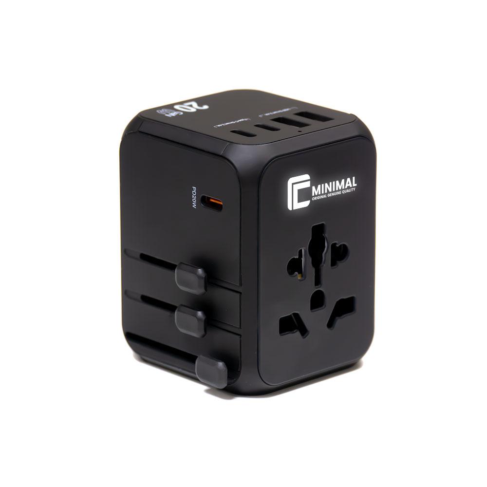 Starnet 3 Type C and 2 USB A ports universal travel adapter (4)