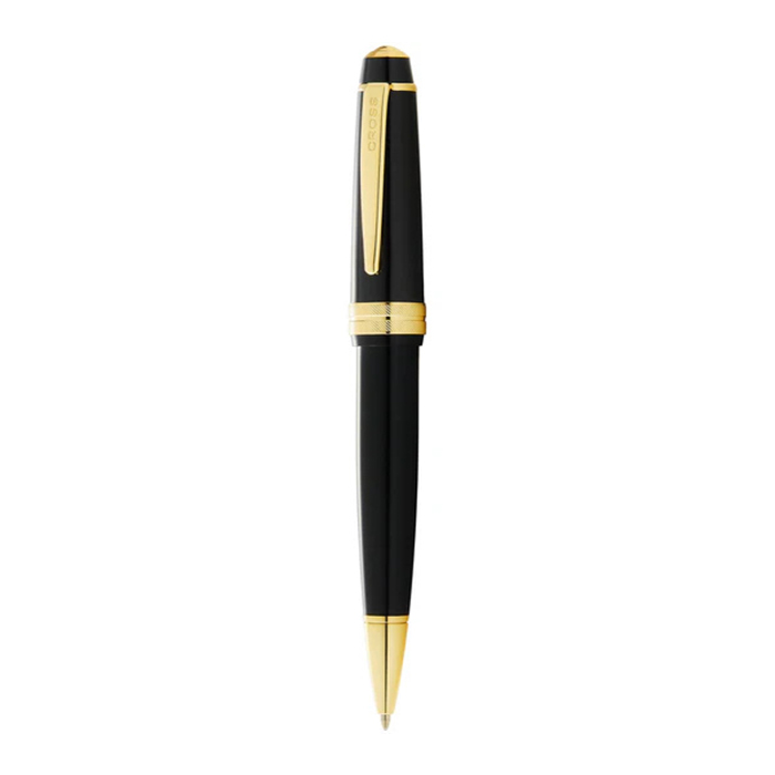 Cross Bailey Light Gold Polished black resin and gold tone ballpoint pen. (2)