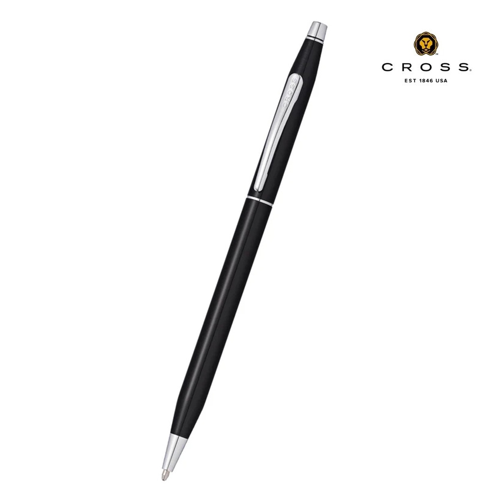 Cross Classic Century Black lacquer with polished chrome appointments ballpoint pen (1)