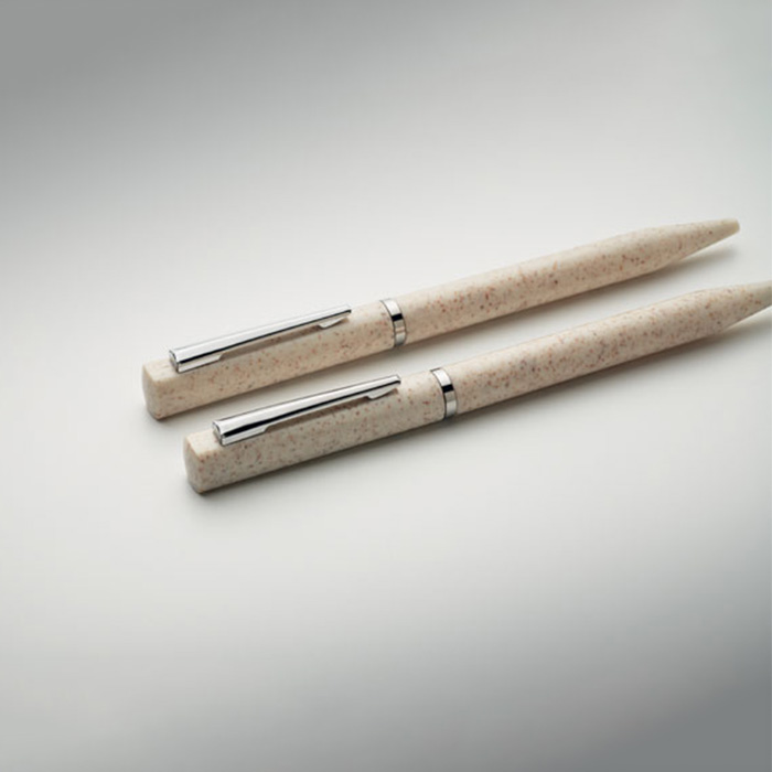 Theron Wheat strawABS twist pen set (3)