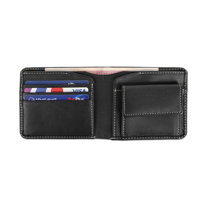 Perry Men’s wallet with coin pocket cactus leather (4)
