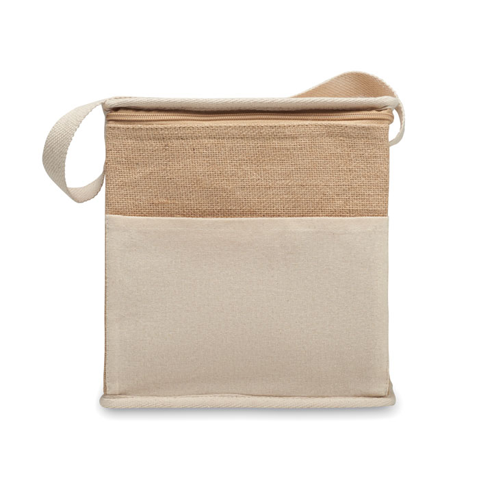 Landis Jute and canvas cooler bag 3L (2)
