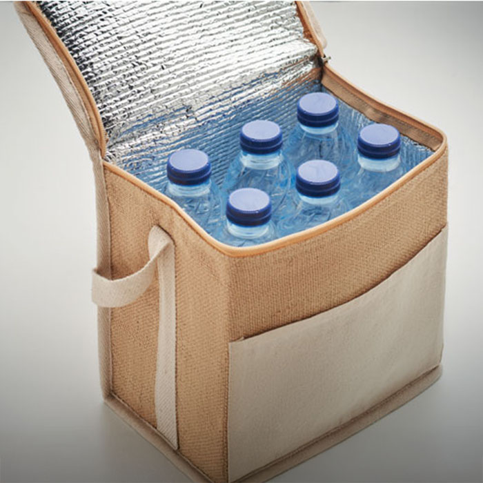 Landis Jute and canvas cooler bag 3L (5)
