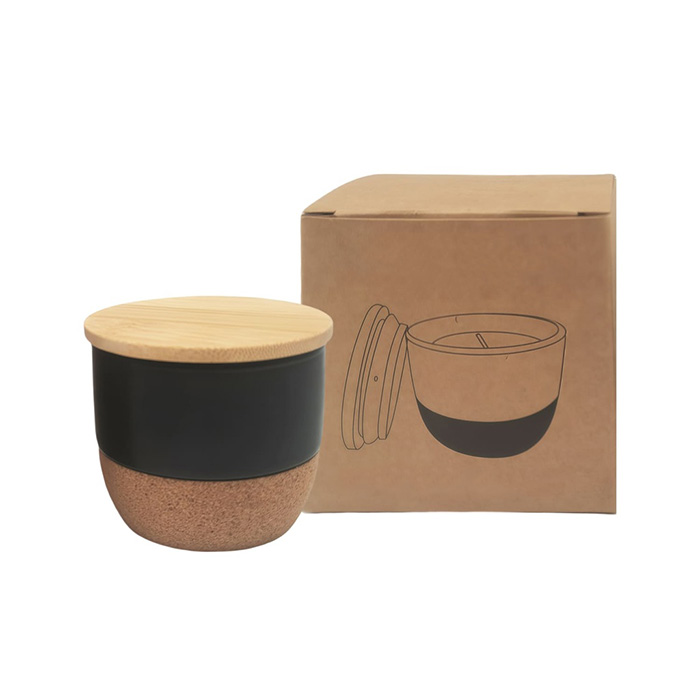 Mona Ceramic holder & bamboo lid candle (3)