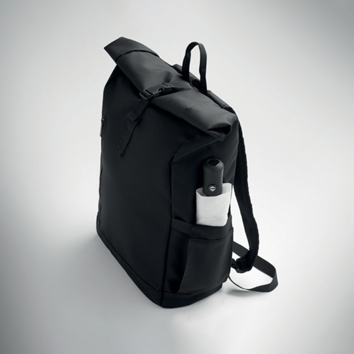 Clemens Rolltop laptop rucksack 600D (11)