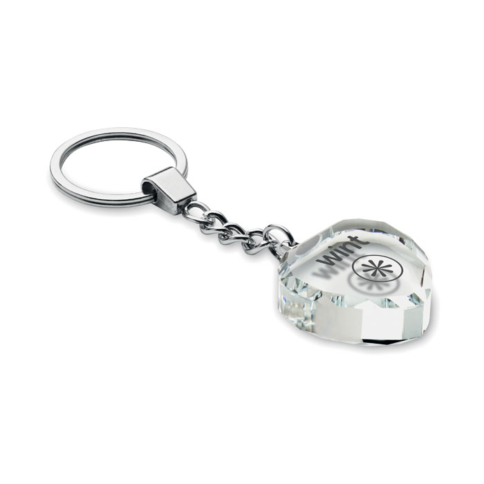 Garcia Glass heart award key ring. (6)