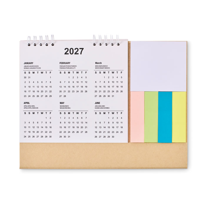 Mitch Desk calendar with memo pad (5)
