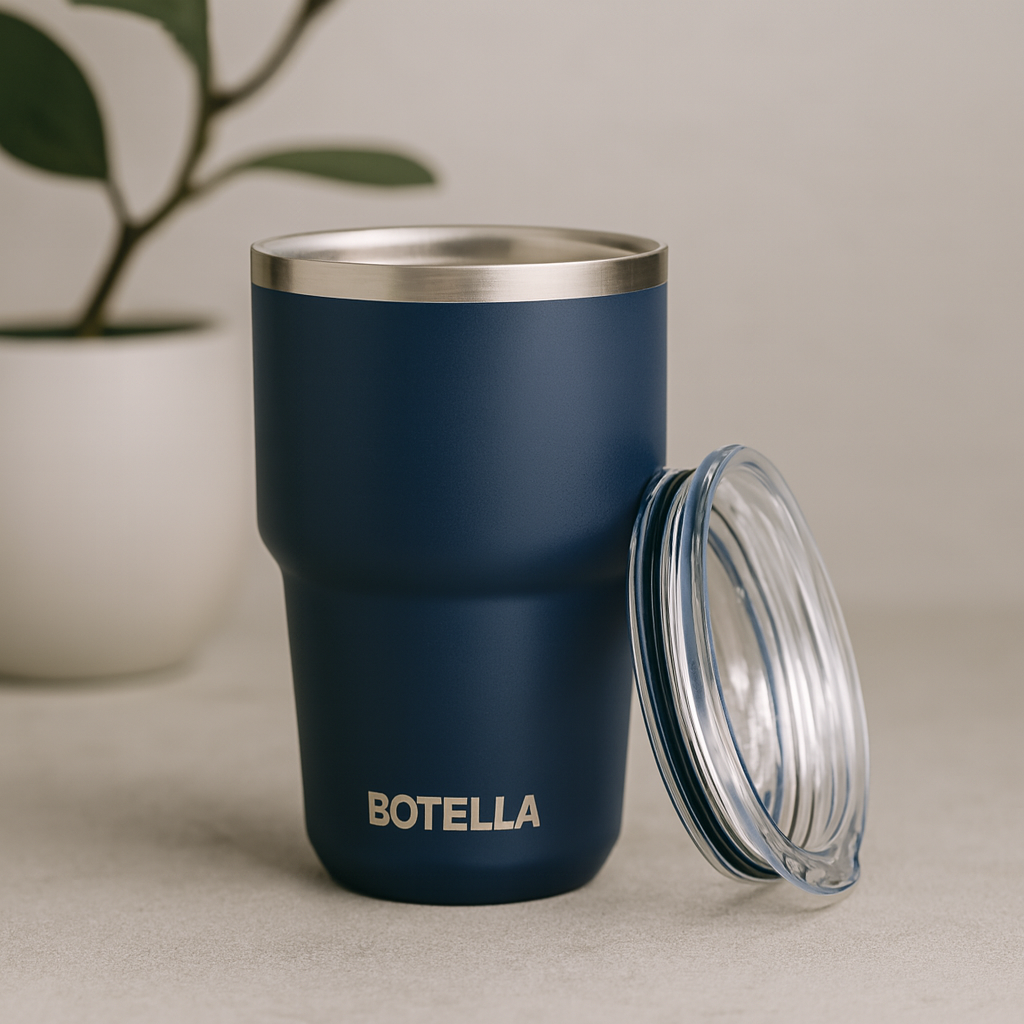 Trisha Travel tumbler in recycled stainless steel. 550 ML.