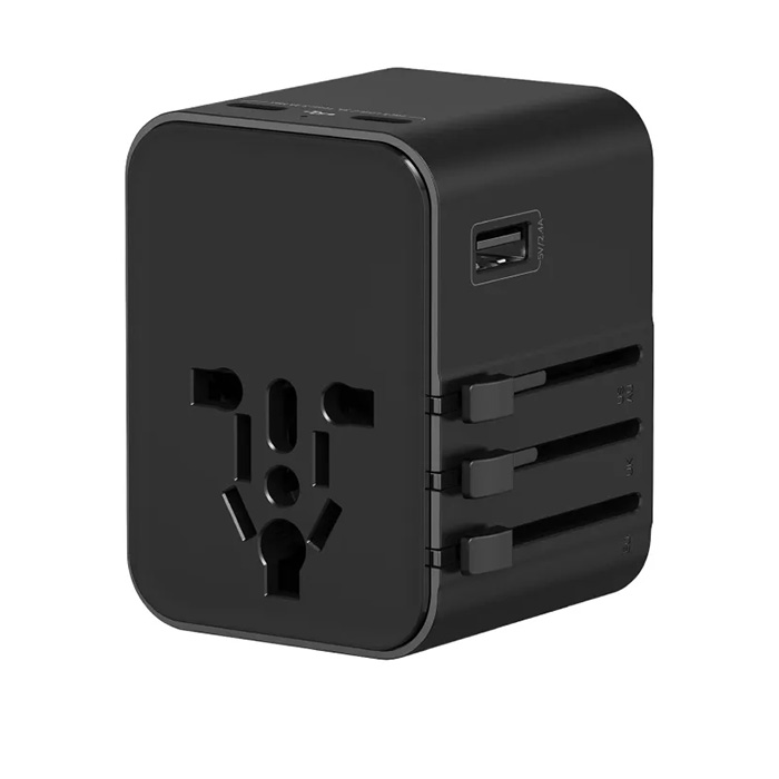 Aerion 2 Type C+2USB+AC port travel adapter (7)