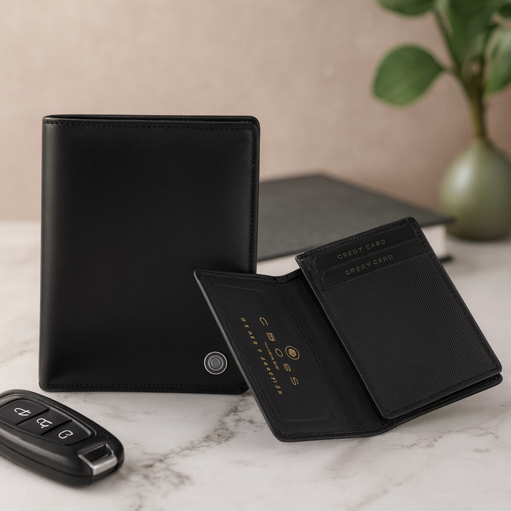 Cross business card case Cross soft grain leather business card case.