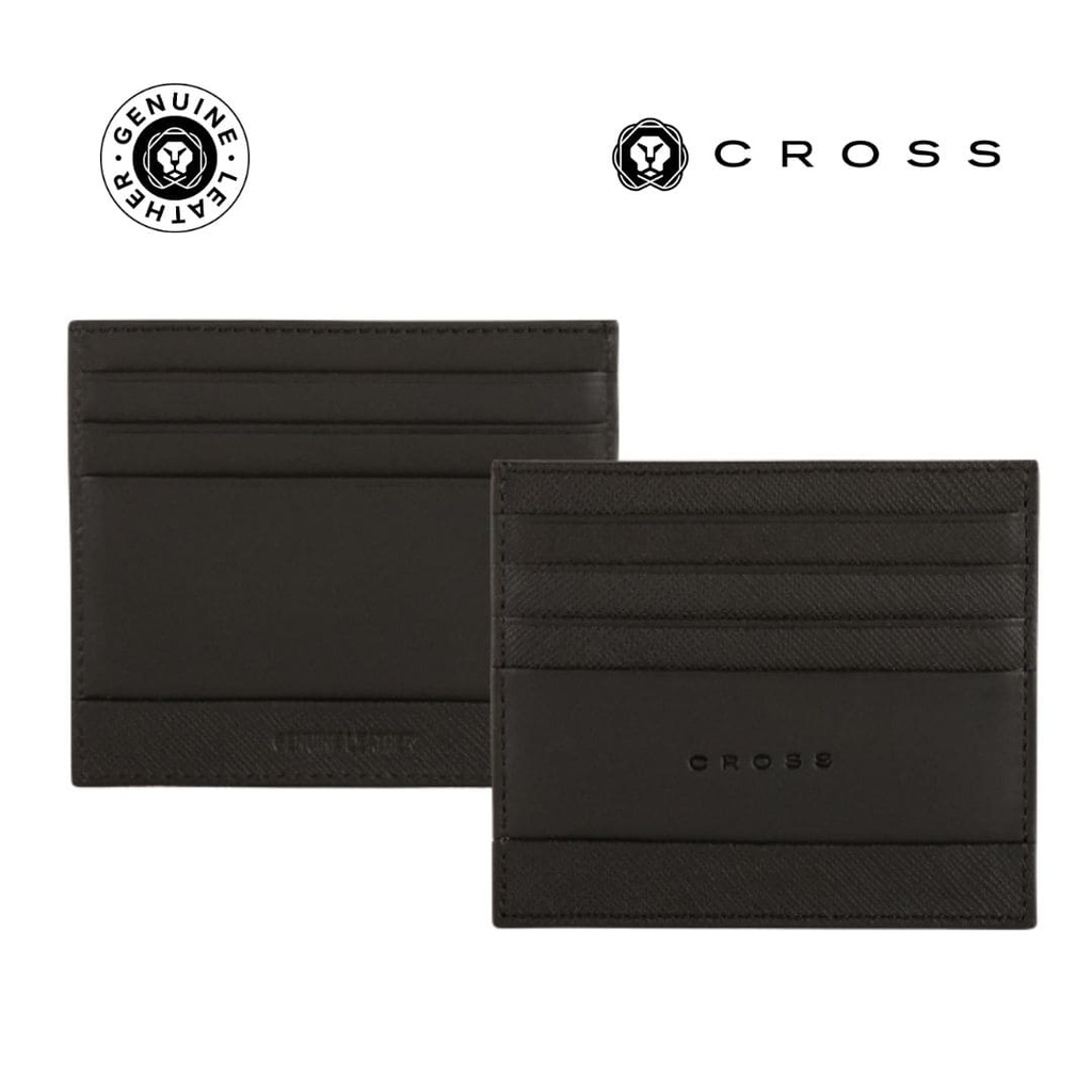 Cross card holder Cross pebble leather 6CC cardholder (1)