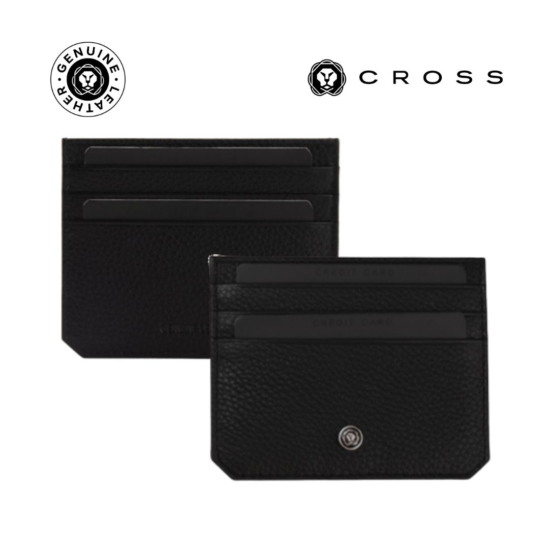 Cross card holder Cross pebble leather 6CC cardholder (1)