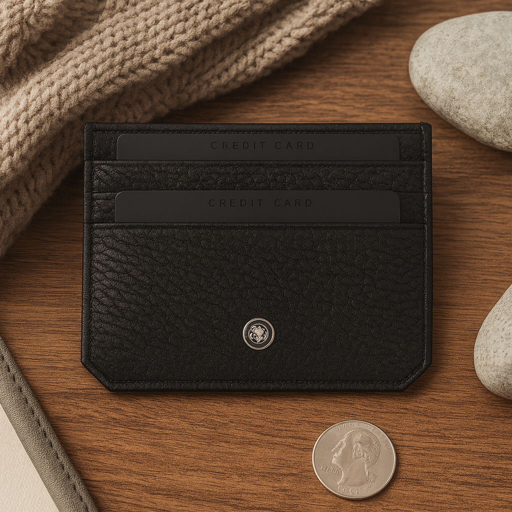 Cross card holder Cross pebble leather 6CC cardholder.