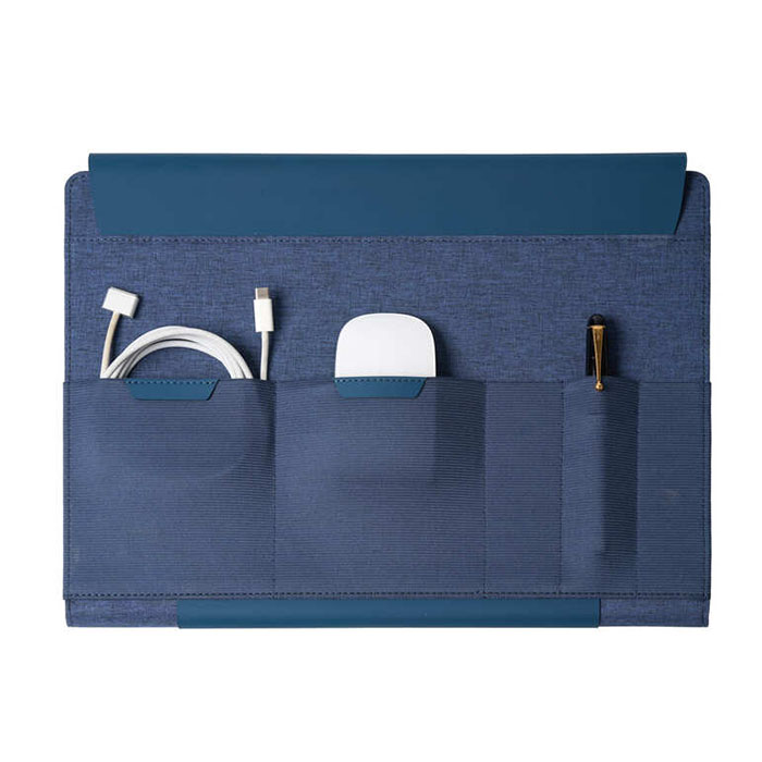 FULDA - CHANGE Collection RPET Laptop Case & Workstation - Navy Blue (2)