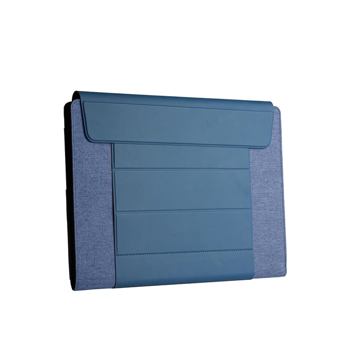 FULDA - CHANGE Collection RPET Laptop Case & Workstation - Navy Blue (3)