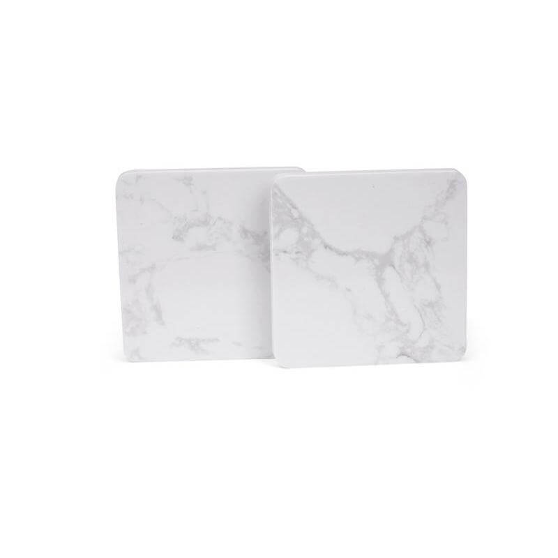 Meltstone Set of two artificial marble coasters (2)