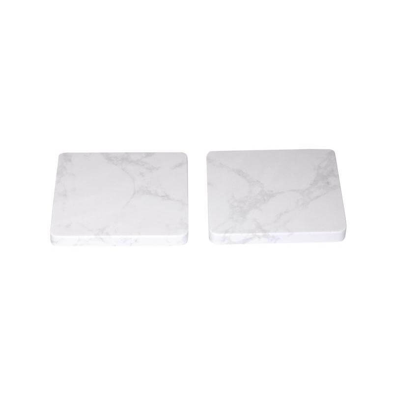 Meltstone Set of two artificial marble coasters (5)
