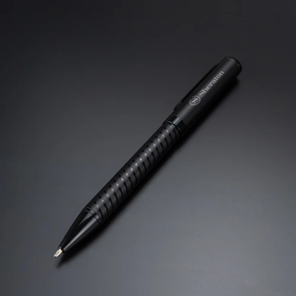 Conan Full-black metal ball pen blue ink. (6)
