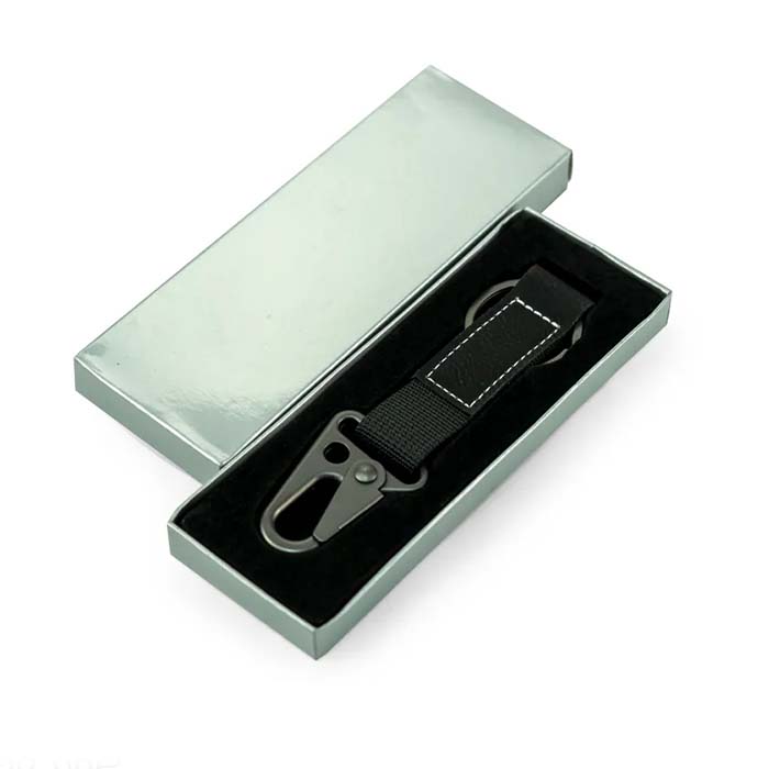 Zinger PU Leather key ring with sling snap hook (2)