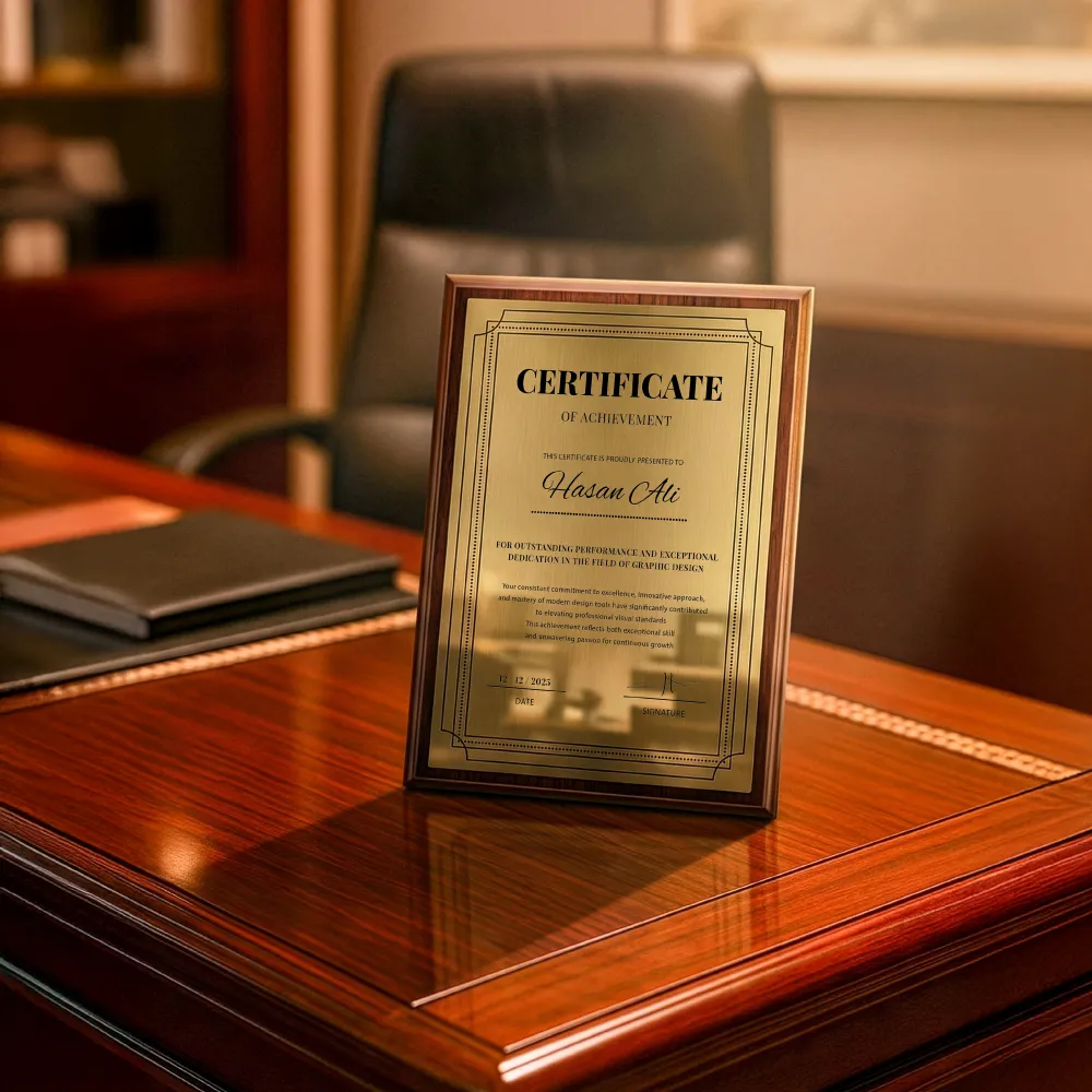 Finch Wooden plaques with stand and box (7)