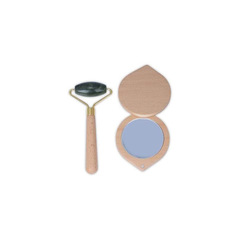 Gift Set 55 Set of Jade Face Roller, Guasha and Mirror (3)