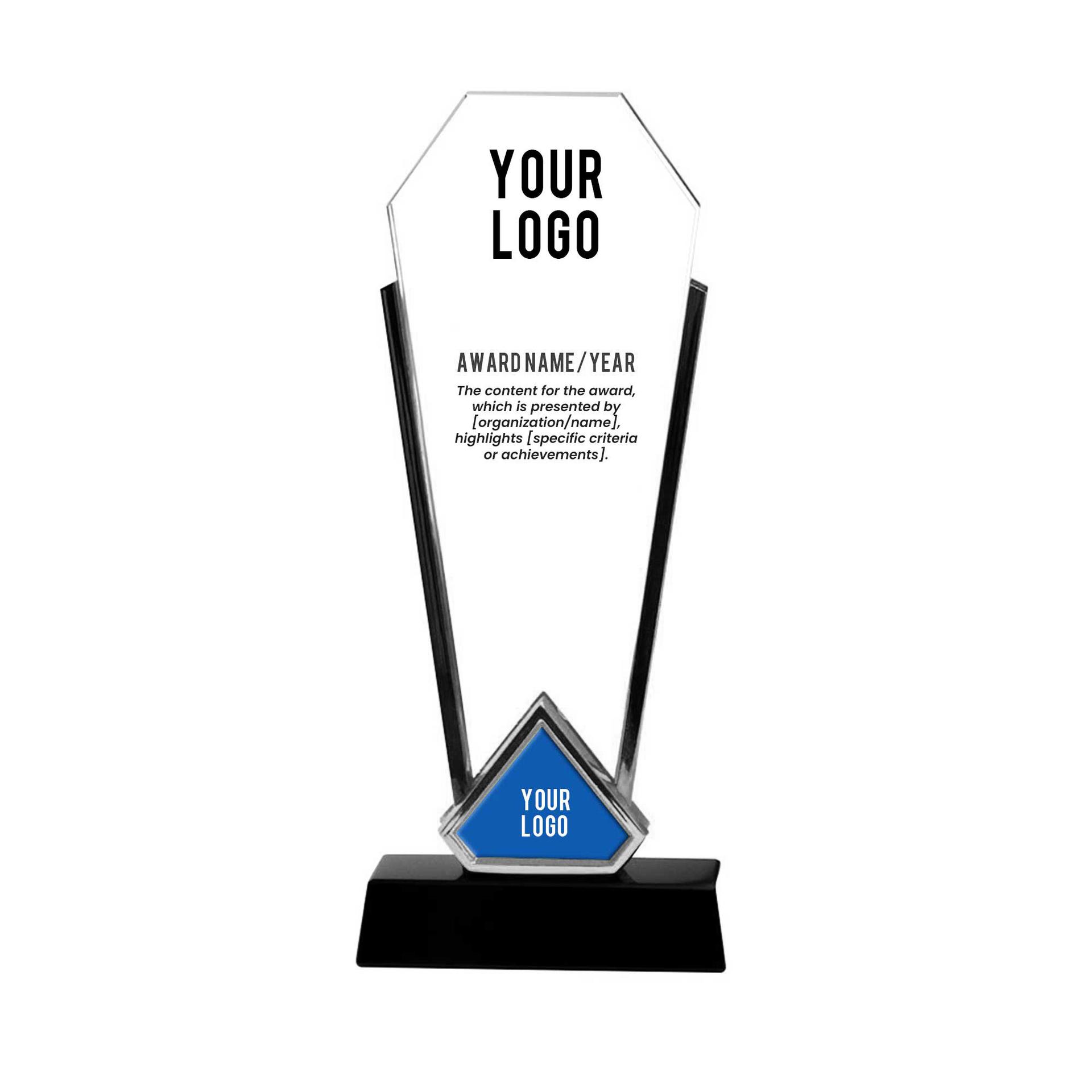 Heaton Silver edge and black base trophy (4)